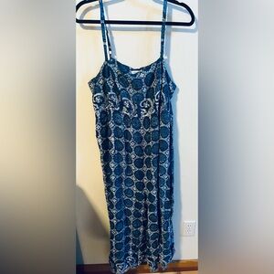 Urban Outfitters Blue and White Jumpsuit